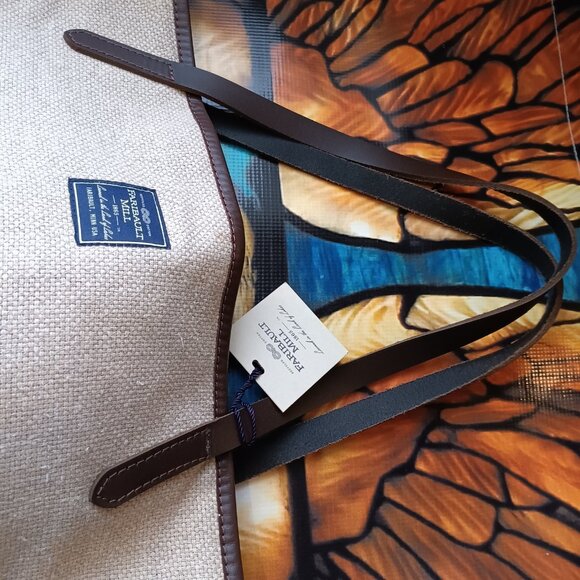 NWT Made in USA Family Mill Woven Cotton Carryall Tote Bag - Picture 8 of 15